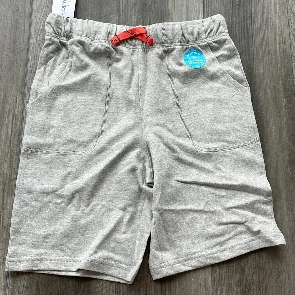 Carter’s Boys 100% Cotton Shorts w/ Functional Drawcord. NWT Multiple color/size - Picture 3 of 5